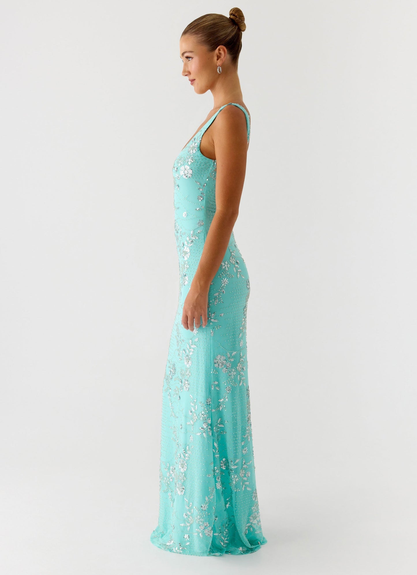 Silvana Maxi Dress - Aqua
